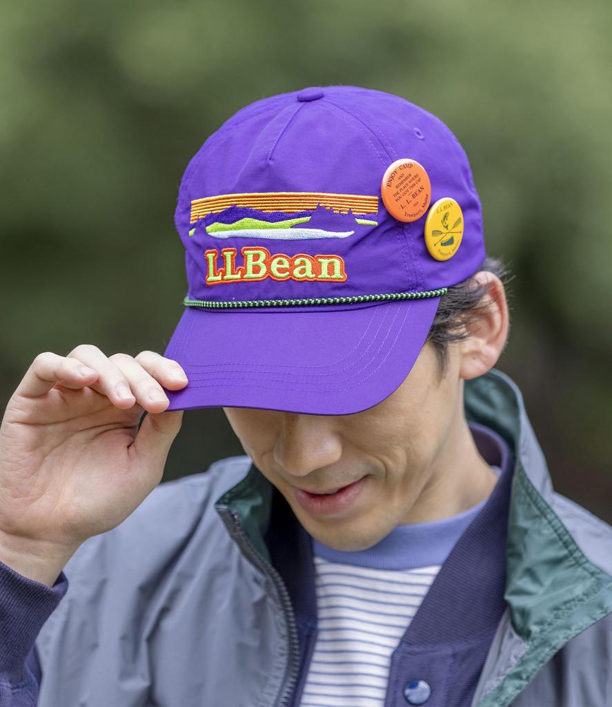 [L.L.Bean] Men's Tin Badge Five-Panel Cap, Size L, Purple, CK05535006