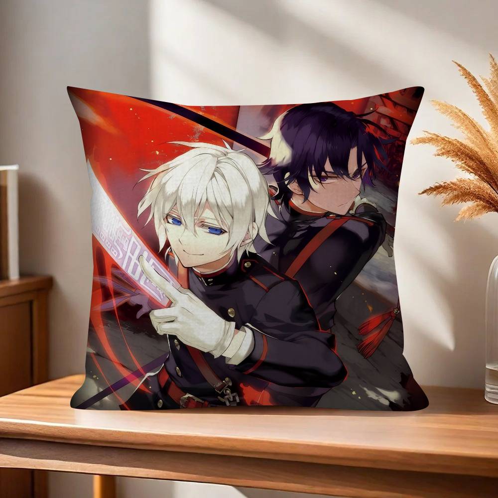 Anime Seraph of The End   Pillow Cover Sofa Cushion Cover Home Room Decoration Children Gift