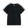 Li Ning Sport Lifestyle Serie Amerikanisches Retro Buchstaben Logo Lässig Bequemes Kurzarm T-Shirt Damen T-Shirts Schwarz Off-White AHSVB44-2