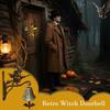 Halloween Witch Doorbell Metal Retro Hanging Bell Wall Mounted Porch Entry Alert for Garden Home Office Halloween Decorations