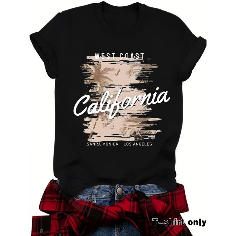 Women's Round-neck Short-sleeved Printed Summer New Comfortable T-shirt