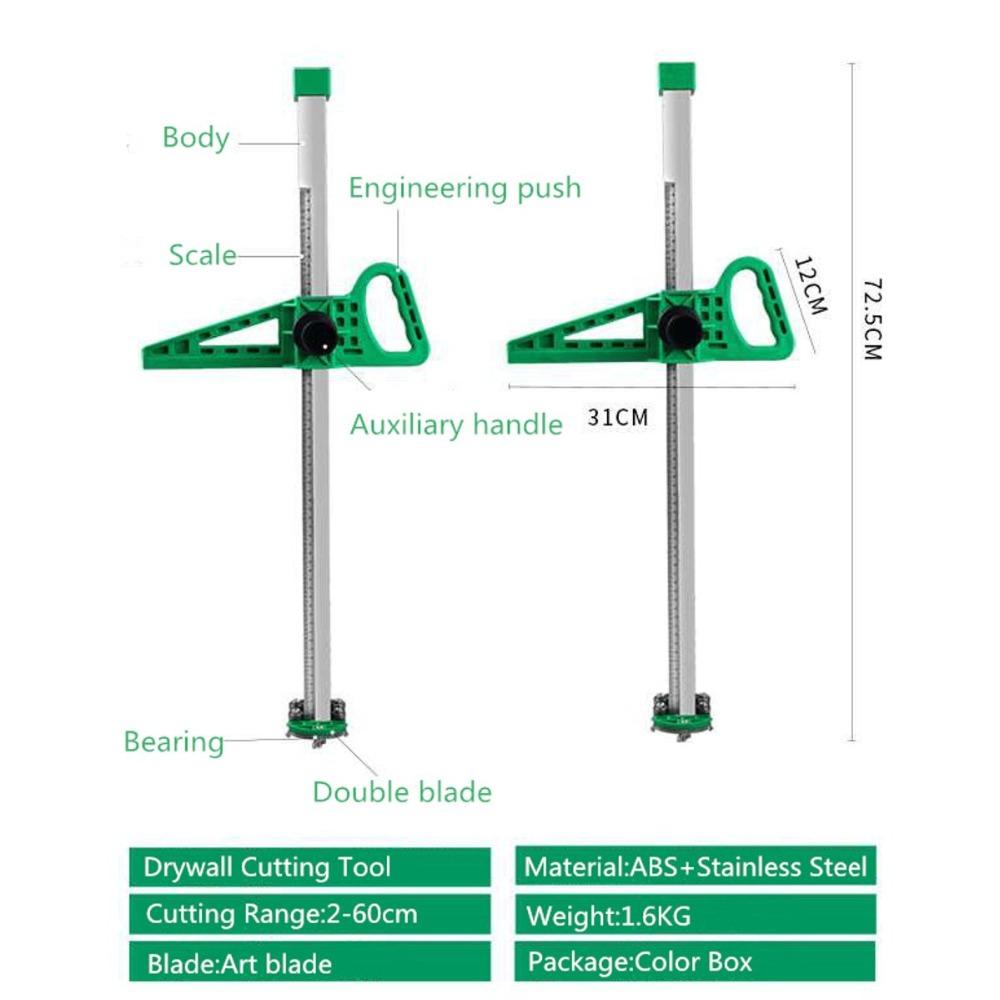 Stainless Steel Manual Gypsum Board Cutting Artifact Roller Cutter Woodworking Cutting Tools