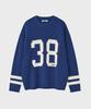 FALLETT Jacquard Numbering Sweater Blue