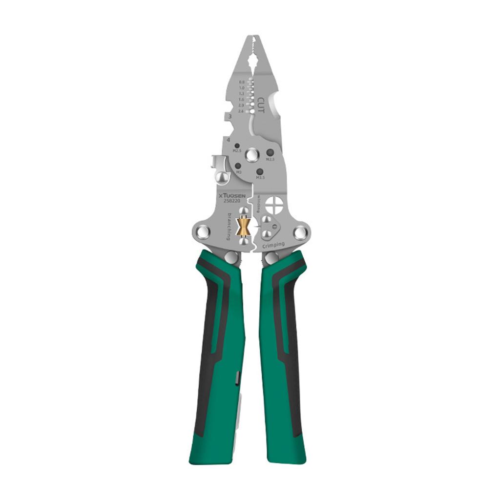 Foldable Wire Stripper With Electricity Measurement Function Dually Alarms Multifunctional Professionally Electrician's Pliers Cable Stripping Pliers