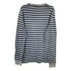 RRL Indigo X Blue Border Cotton Long Sleeve T-Shirt Tops M Indigo X blueUsed