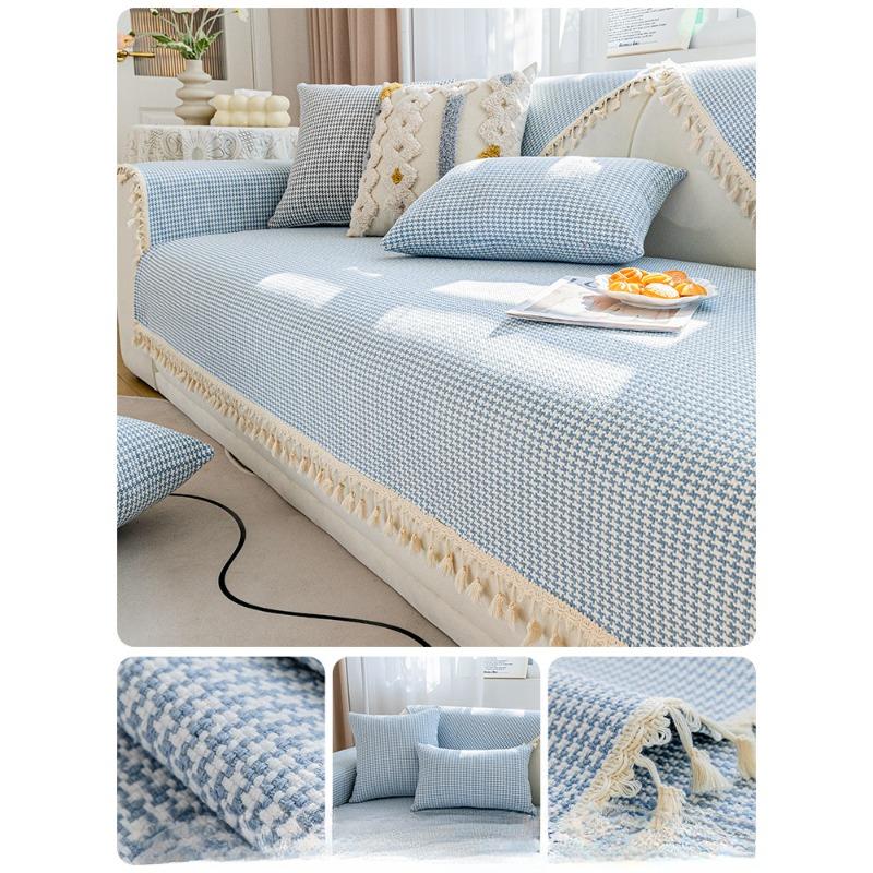 Cotton and Linen Woven Wind Sofa Cushion Four Seasons General Simple Sofa Cover Cover New High-grade Sense Back Cover Cloth Towel