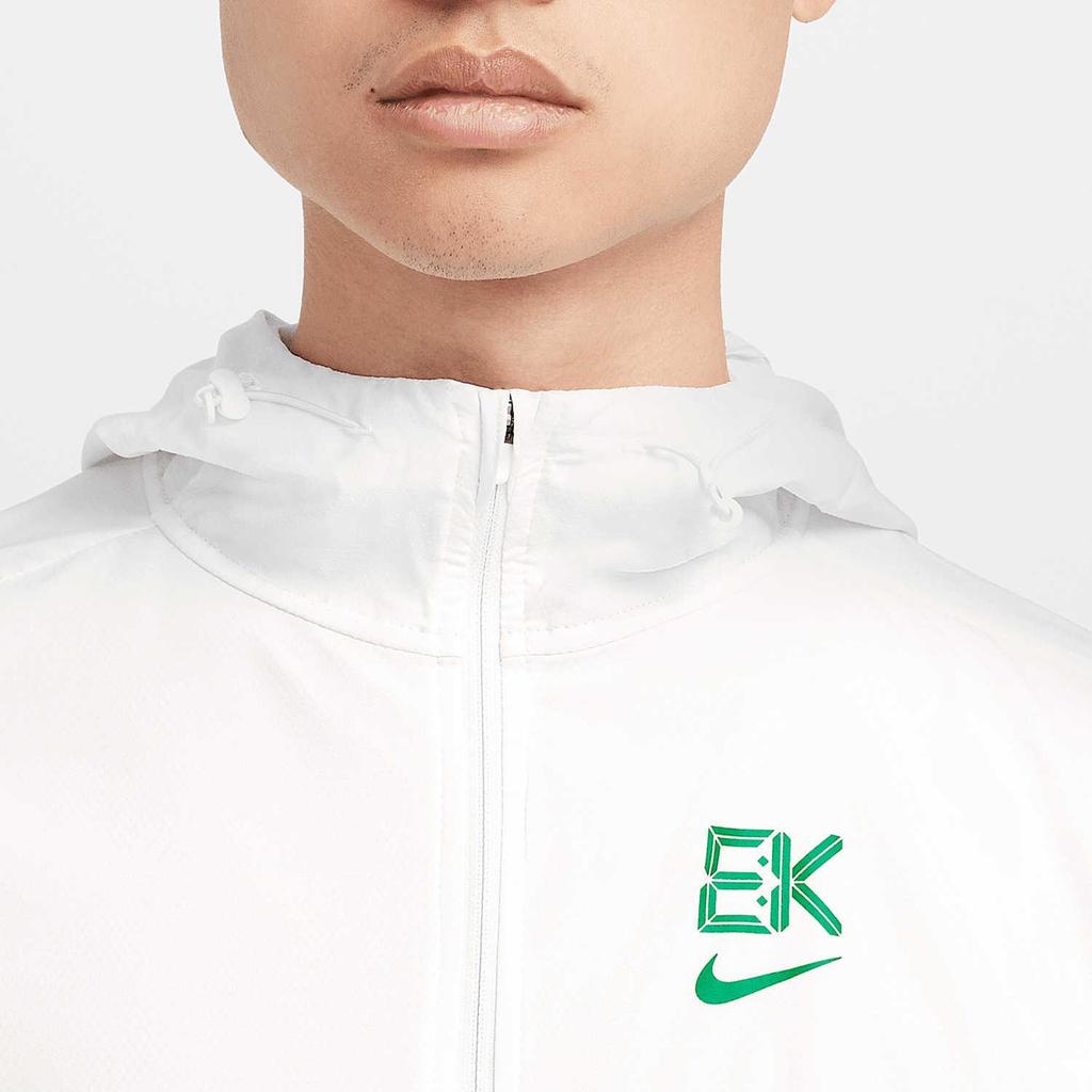 Nike Impossibly Light Kipchoge Windrunner Hooded Zip Lightweight Sports Jacket Men Jackets Summit-White Stadium-Green FV9607-121