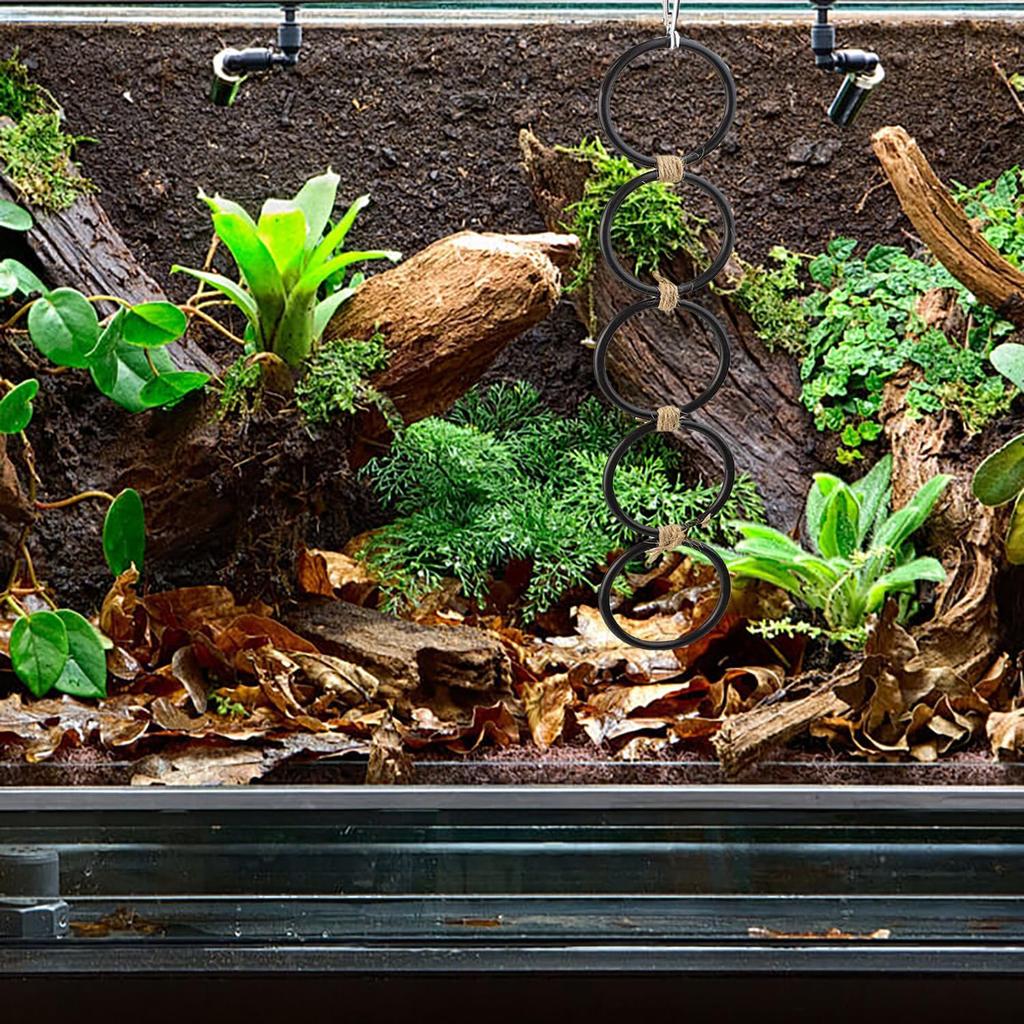 Snake Climbing Rings, Ball Python Enclosure Enrichment Ring, Ball Python Tank Accessories, Reptiletank Cage Decor Climbing Accessories for Corn