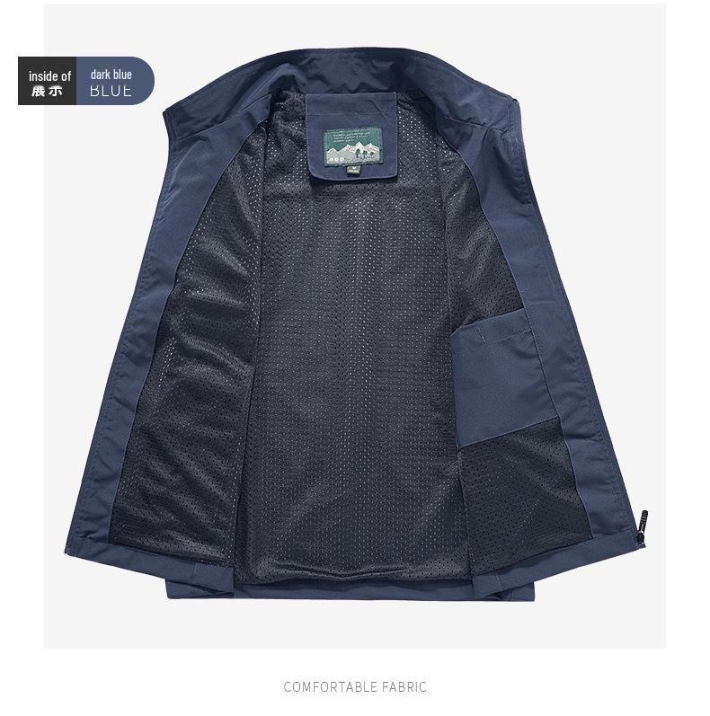 Herren Atmungsaktive Sommer Outdoor Arbeitskleidung und Angelweste mit Mehreren Taschen