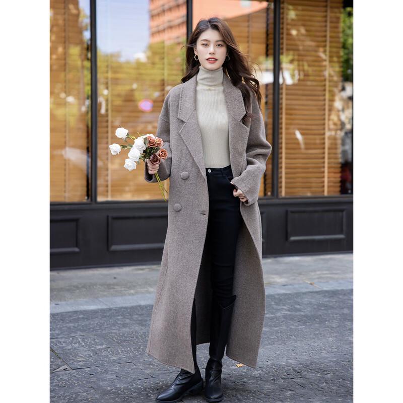 ITISF4 Autumn High-End Double-Faced Yak Wool Coat