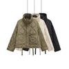 Vestaglia da Donna in Cotone con Zip, Colore Unito, Tasca Ampia, Manica Lunga, Giacca Invernale, Vestaglia in Cotone