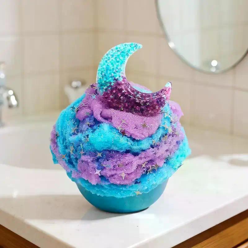 1 Set 60Ml Moon Snowflake Mud Diy Decompress Game Toys Slime Kit Cotton Butter Mud Fluffy Putty Non Sediment Colored Clay Toy