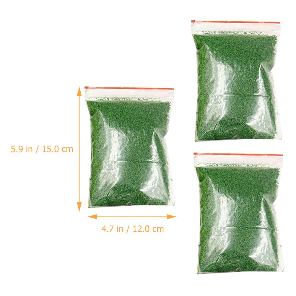 Fomiyes Bonsai Tree Train Table 3 Bags Artificial Grass Scatter Flock Powder Miniatures Model