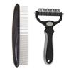 Pet Hair Removal Comb for Cats & Dogs - Comfortable Knot Detangler for Grooming Kittens & Puppies