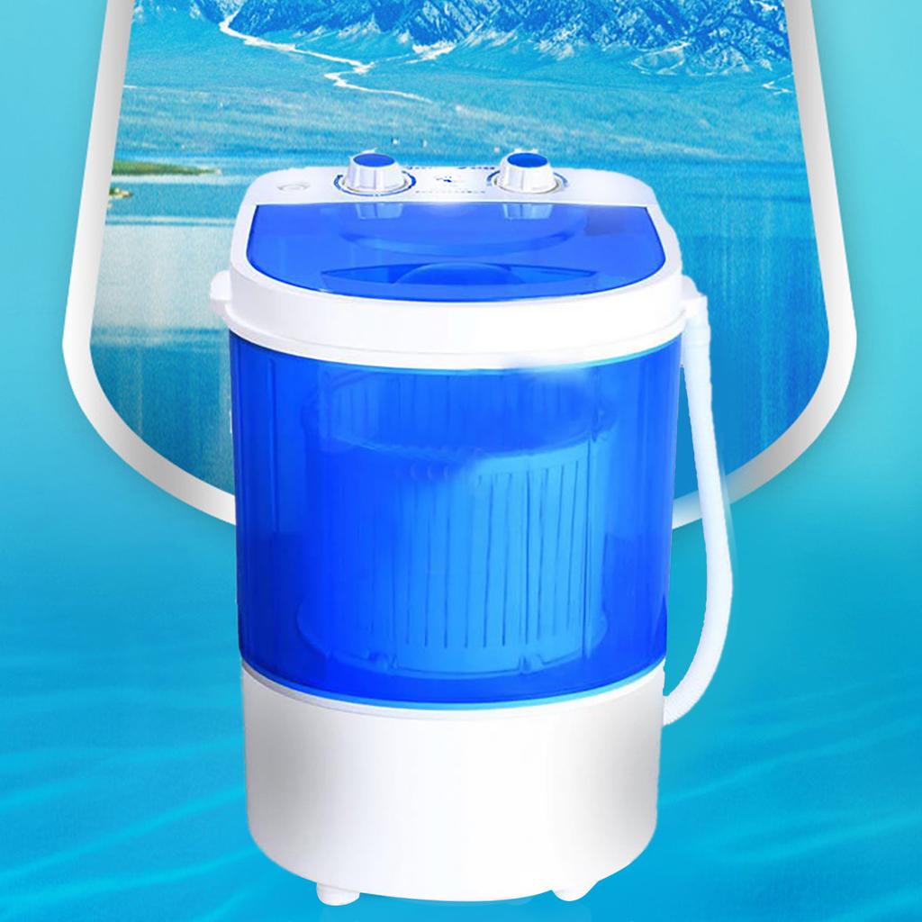 Portable Small Washing NaMachine Compact Single Tub Washer with Cycle Basket Drain Hose for Camping ments Dorms