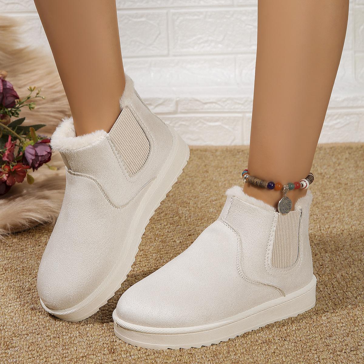 

Women s fashion warm padded lining arch support comfortable soft elastic shock-absorbing waterproof non-slip casual snow boots cotton shoes 36