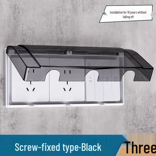 Outdoor Recessed Weatherproof Socket Cover with Screw Installation