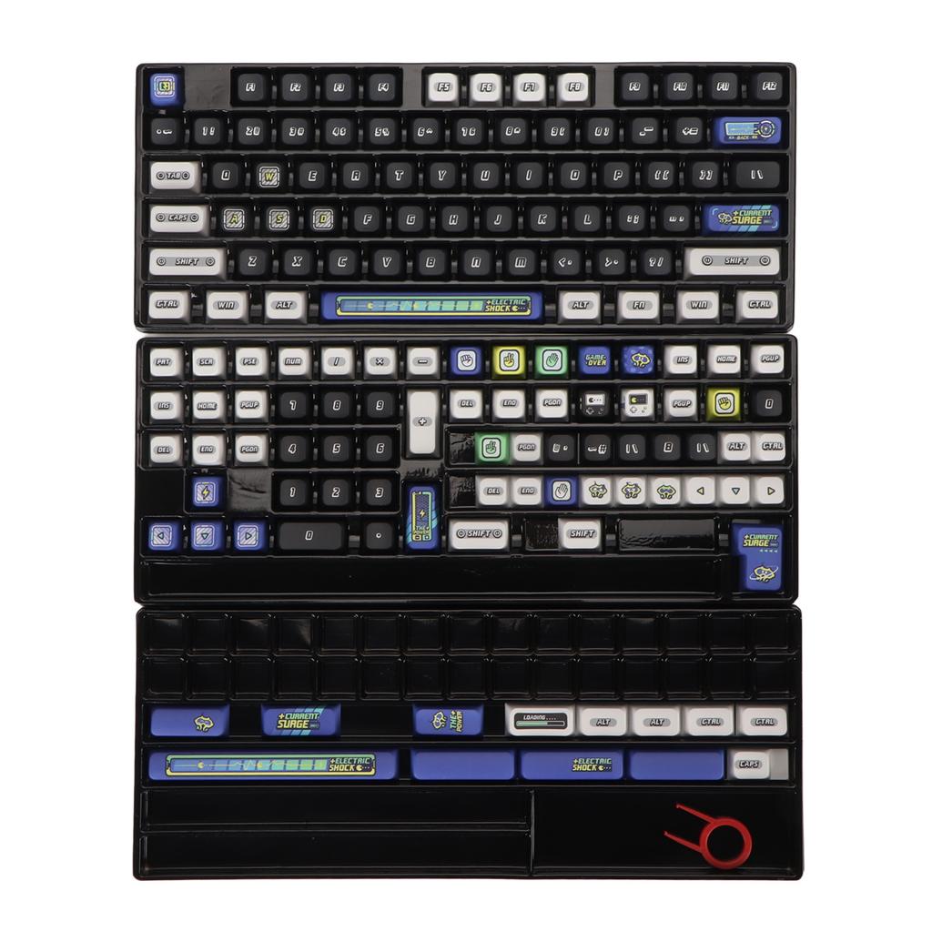 PBT Keycaps 154 Set 5 Sided Heat Sublimation XDA Height PBT Keycap Set for 61 87 98 104 108 Keys