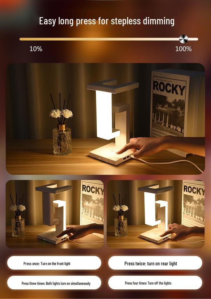 Anti-Gravity Floating Lamp & Wireless Charging Night Light