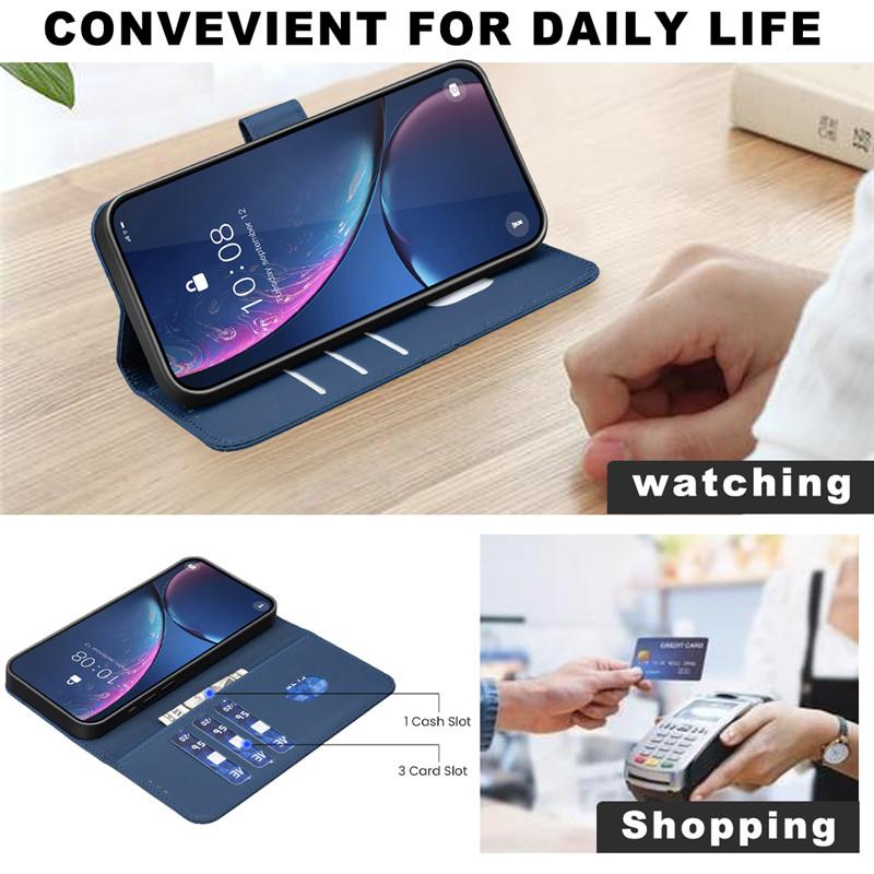 RFID-Blockierende Brieftasche Flip Case Für OPPO A54S A54 A74 A94 A92 A72 A52 A16 A93 5G Handyhülle Lederhüllen Schutz Taschen Funda