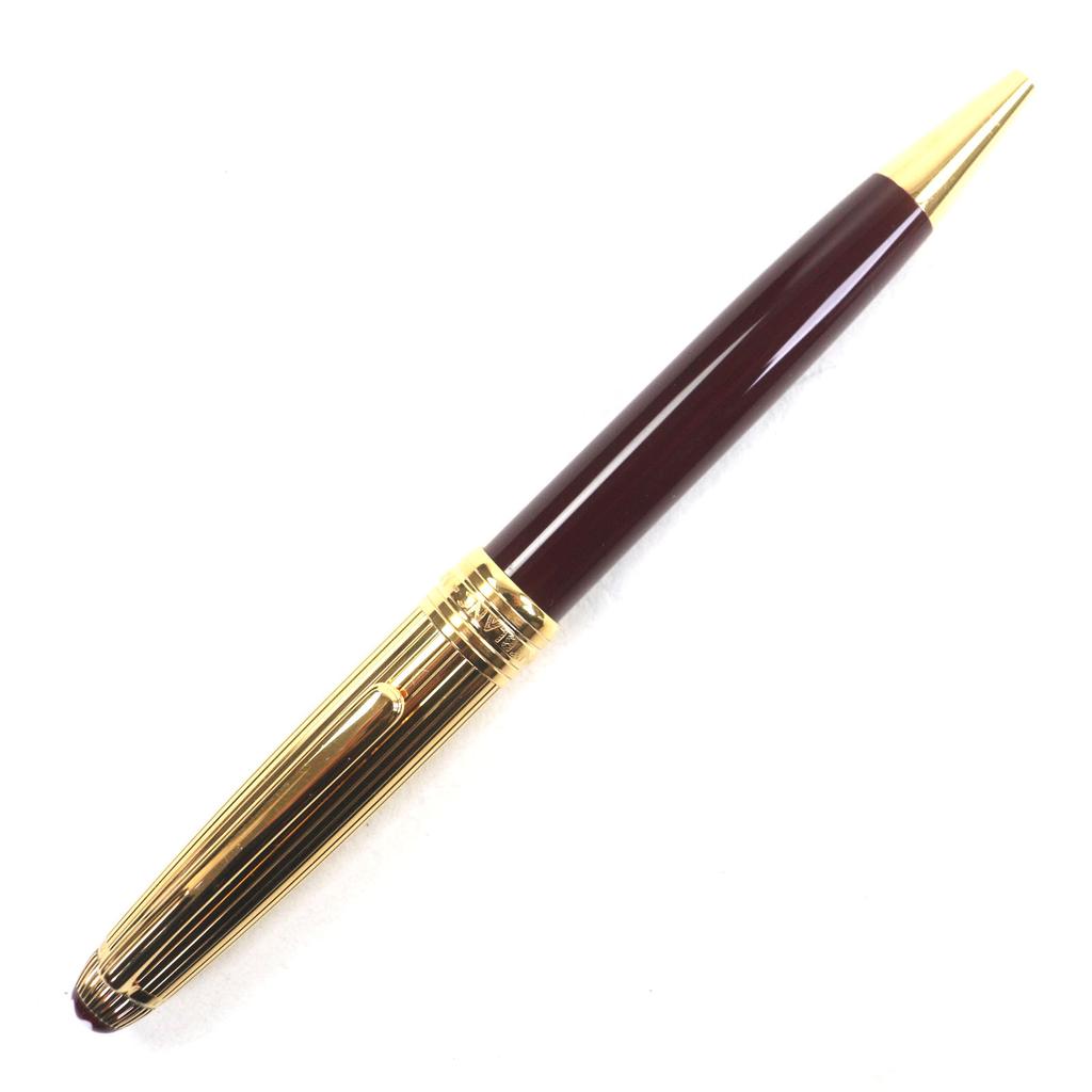 Great MONTBLANC Ballpoint pen Meisterstück Classic Solitaire Due Vermeil 925 Used