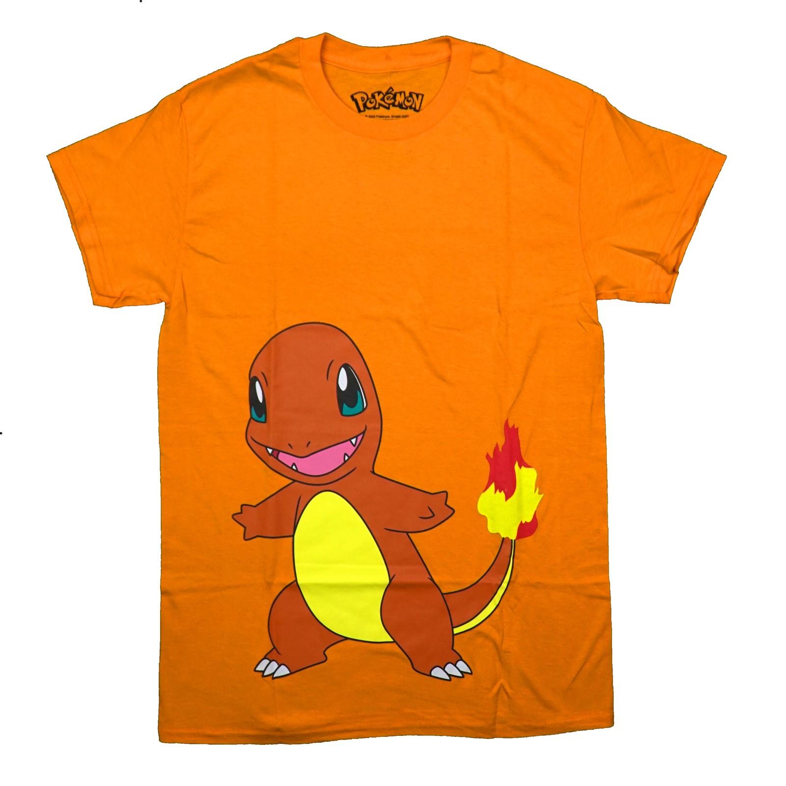 Pokemon New Adult T-Shirt -Charmander Tail on Fire M