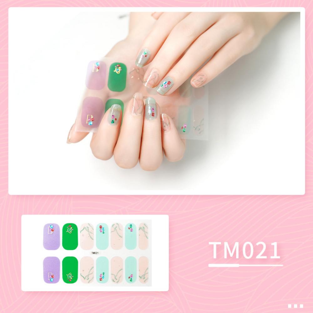 Aufhellender dreidimensionaler Nagelaufkleber Vollaufkleber wasserdichter Nagelpatch Fortgeschrittener Sinn Einfacher Wind Nagellack Kleber