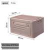 Foldable Outdoor Camping Storage Box with Wooden Lid