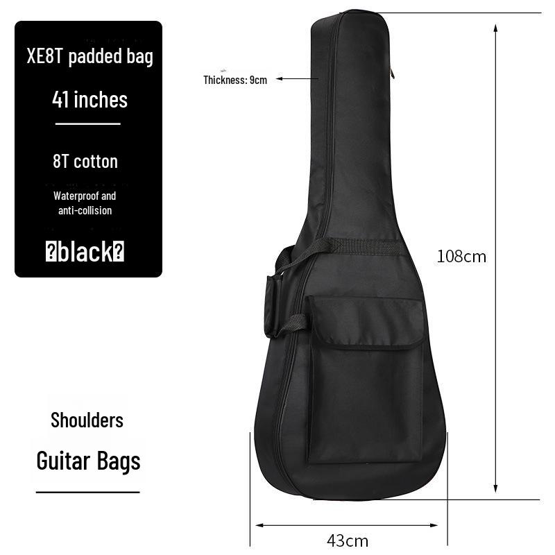 Kalınlaştırılmış Pamuk Müzik Aleti Sırt Çantası: Gitar, Bagetler, Klasik Ukulele ve Piyano Aksesuarları İçin Uygundur