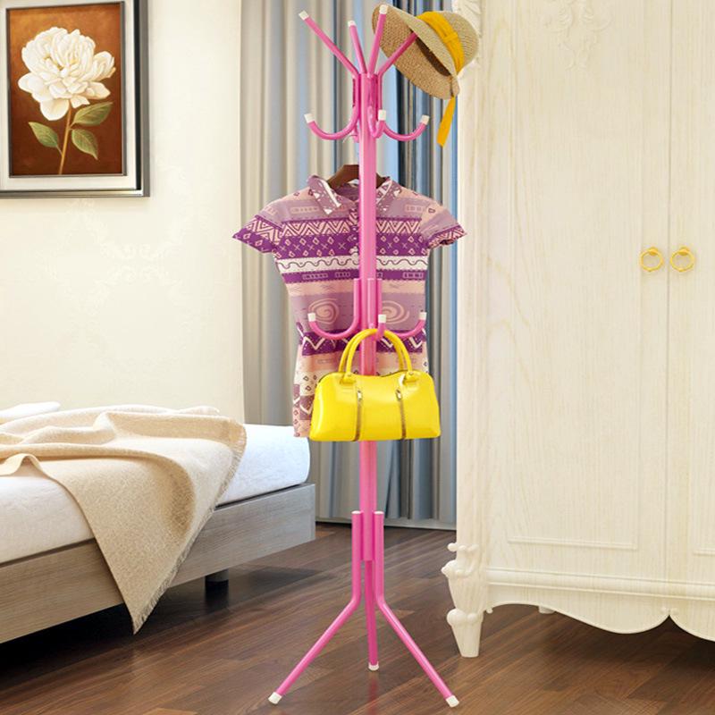 Iron Art Bedroom Coat Rack - Minimalist Standing Clothes Rack for Modern Style