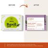 Jiva Basil Soap 100gm Pack of 3 | Pure Natural Herbal Skincare for Acne, Pimples, Rashes, Blemishes