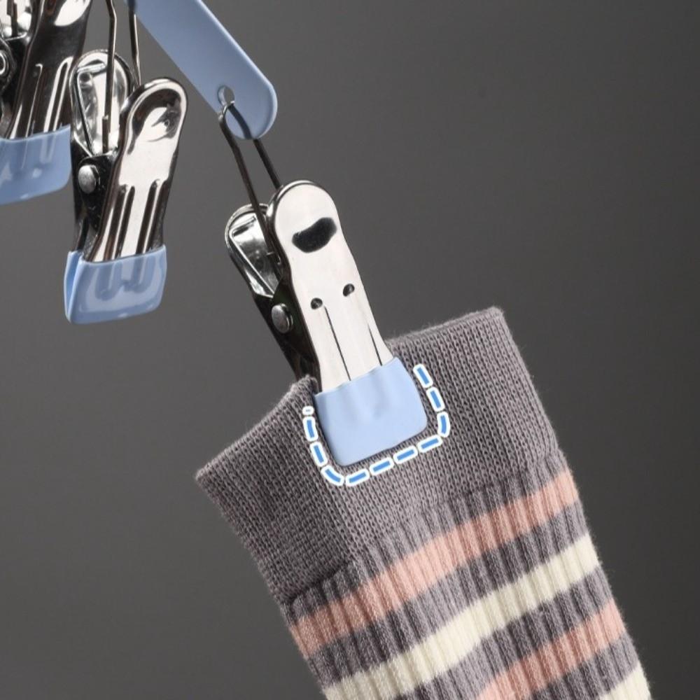 Portable Sock Drying Rack Windproof Sock Laundry Airer Underwear Socks Holder  Balcony