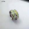 Fashion Stainless Steel Luminous Finger Ring For Women Men Glowing In Dark Heart Couple Wedding Bands Jewelry Gift Accessories