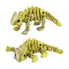 3D Printed Gold And Silver Skeleton Dragon, Joints Movable, Simulated Biological Model Ornament, Entertainment Toy