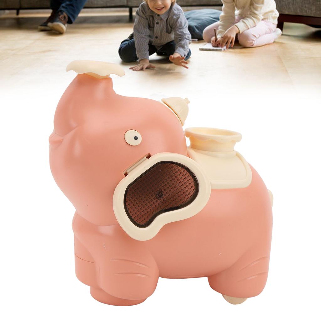Elephant Blowing Spray Fog Toy with Music Light Tummy Time Interactive Battery Powered Baby Elephant Toy