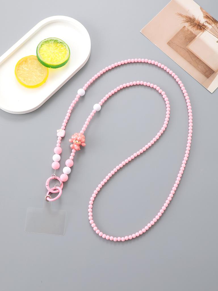 Summer New Cartoon Cute Lamb Phone Case Hanging Chain For Women's Crossbody Chain With Transparent Card