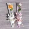 50Pcs Iridescent Single Rose Sleeves Diy Transparent Flower Wrapping Bag Floral Material Packaging Waterproof
