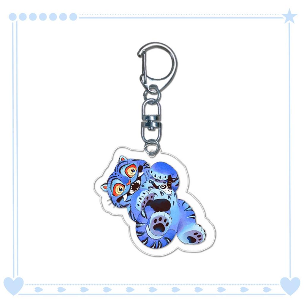 Cartoon Anime Movie Transparent Acrylic Keychain Pendant, Exquisite Gift Hanging Accessories For Backpacks