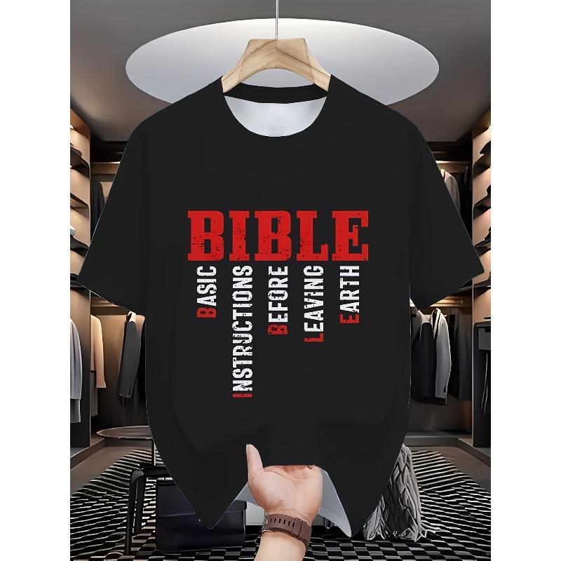 European size T-Shirt for Men, Casual Tops Suitable for Outings, Fashionable Comfortable Casual Wear Crew Neck T-shirt