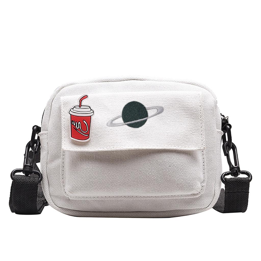 Women Fashion Planet plátěné tašky Student Messenger Bag taška přes rameno