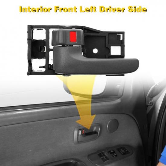 Front Left Driver Interior Door Side Handle Gray For 2000-2006 Toyota Tundra EXV