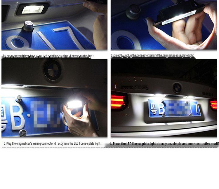Fox LED License Plate Light for Ford Focus C-MAX MK2