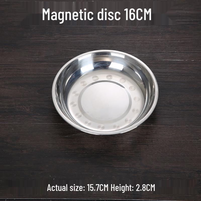 Pogrubiona Płytka Okrągła ze Stali Nierdzewnej do Użytku Domowego - Wszechstronna do Ryb, Ryżu, Grillowania i Liangpi.