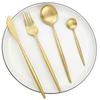 4Pcs Gold Matte Tea Spoon Cutlery Stainless Steel Coffee Spoon Silverware Small Stirring Spoon Tableware Kitchen Flatware