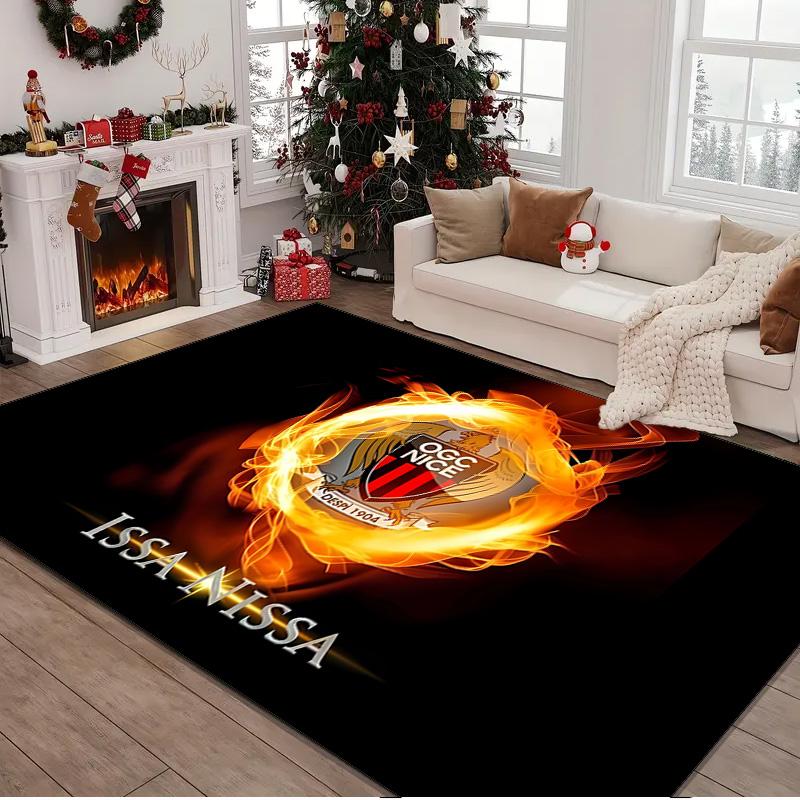 1PC rug Ogc Nice Crest Carpet, Chair Rug,Area Rug for Office Bedroom living rooms bedroom, Doormat decor Christmas fan gifts