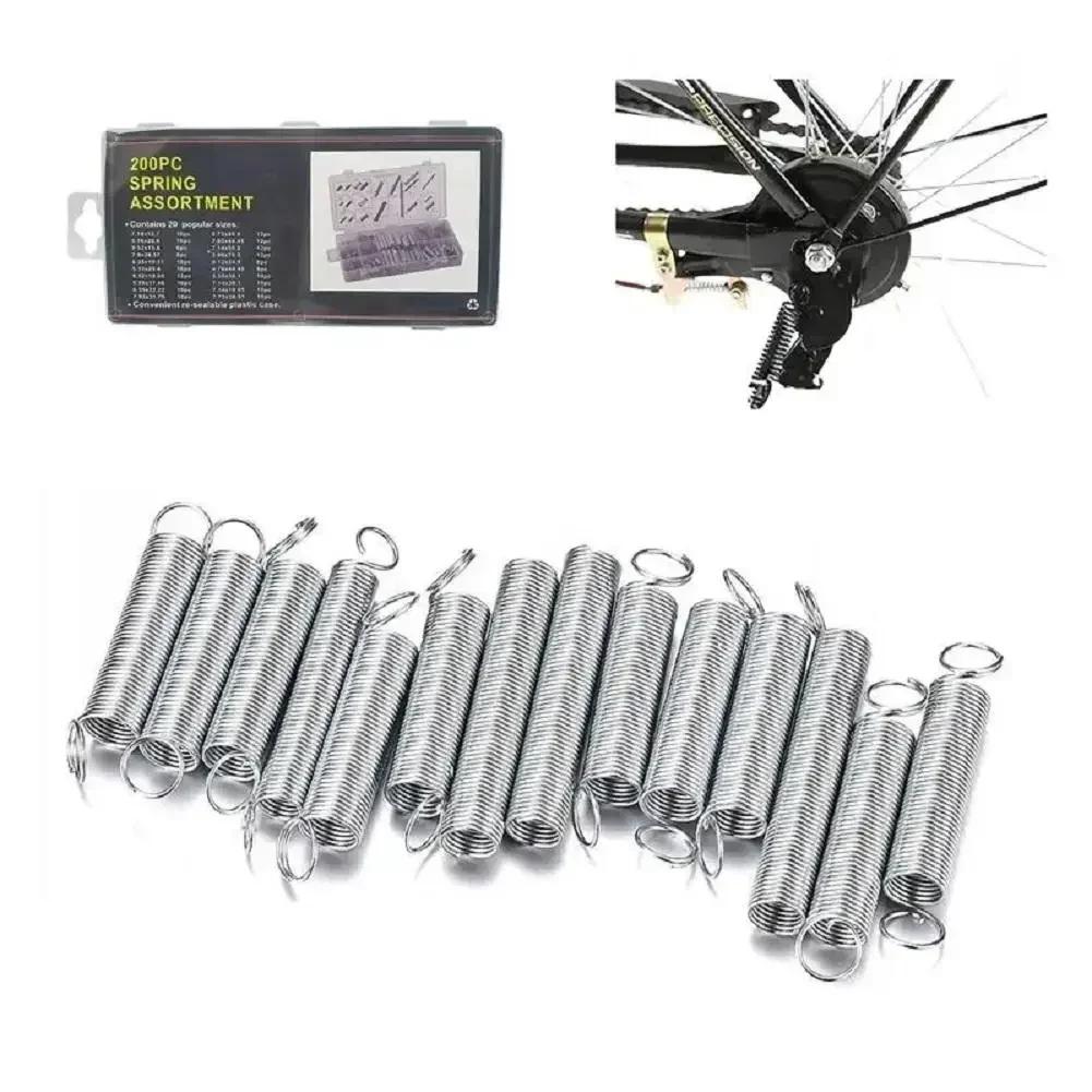 200PC Zinc Plated Steel Springs Set with 20 Sizes for Various Repair and Mechanical Projects with Convenient Storage Box