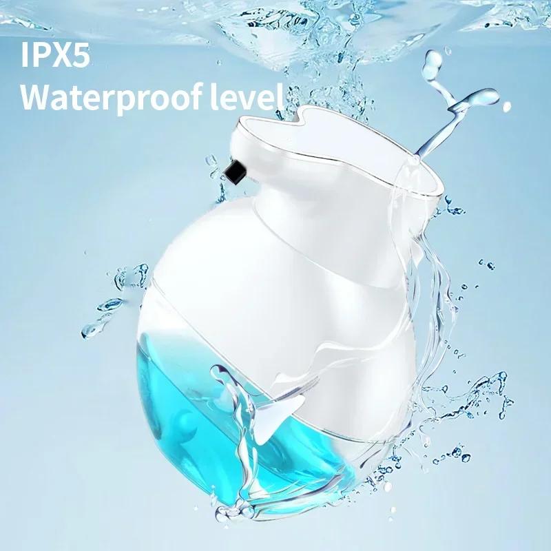 Automatic Sensing Liquid Soap Dispenser 400ML Detergent Dispenser Infrared Sensor 500mAh Rechargeable for Home Bathroom Kitchen