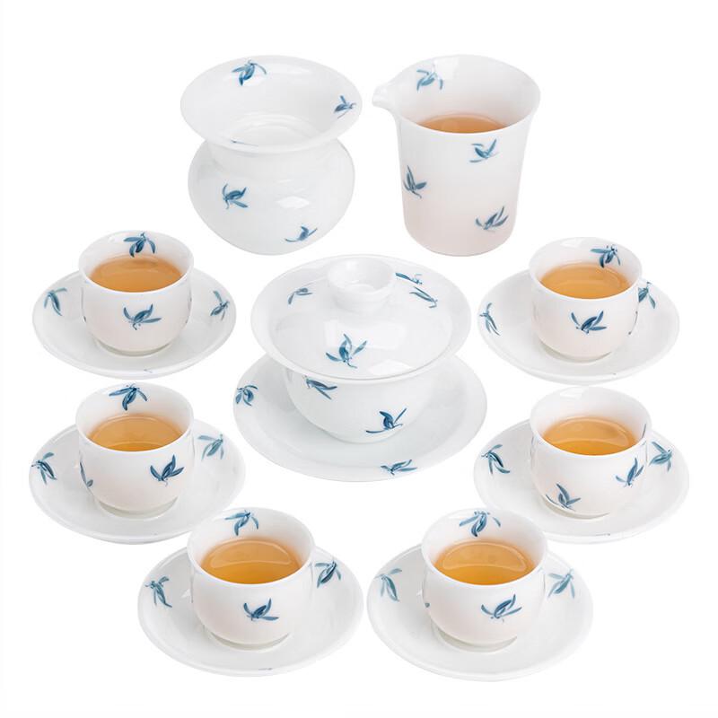 

Hand-Painted Butterfly Orchid Tea Set