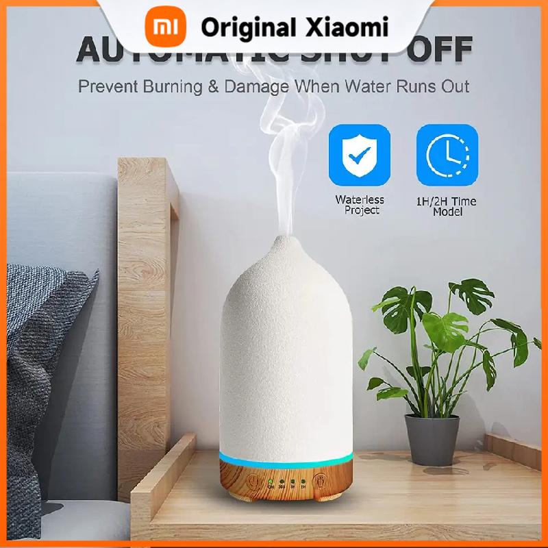 Xiaomi Ceramic Air Humidifier Aroma Diffuser Aromatherapy Cool Mist Ultrasonic Essential Oil Diffuser With 7 LED Humidifier
