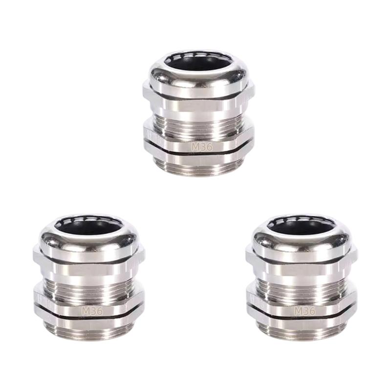 3pcs Erosion Resistant Cable Connector Quick Install Waterproof Fitting for Commercial Building Electrical Projects